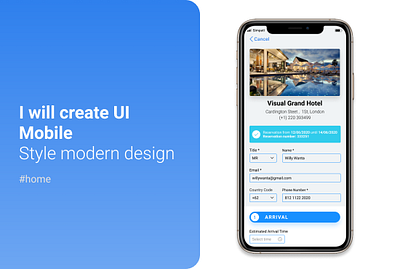 UI Design for Pre check-in design designer hotel inspiration landing mobile design precheckin ui uidesign ux ux ui design web