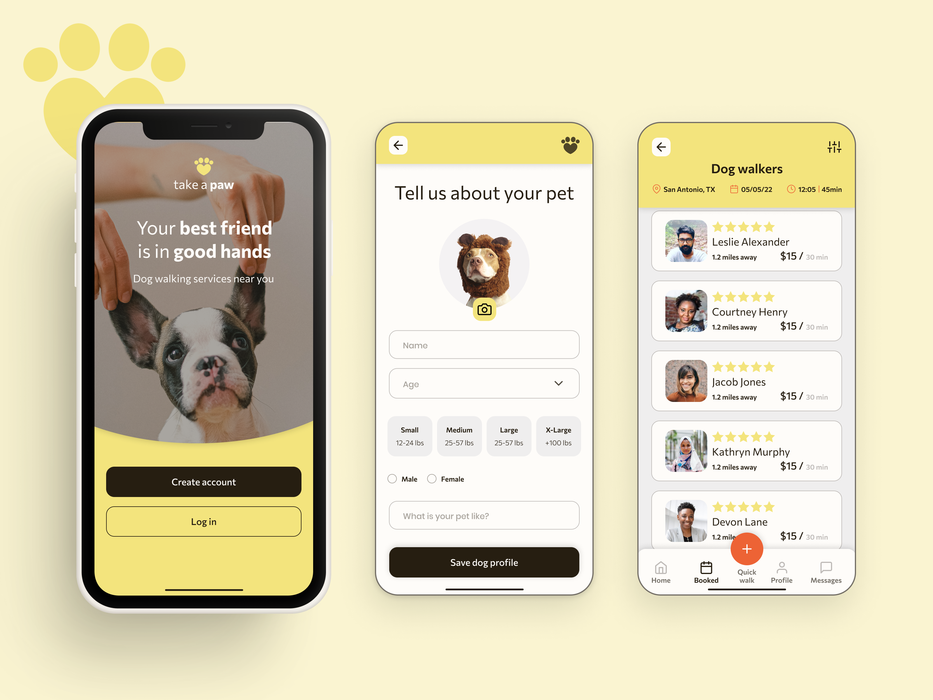 Take a Paw - Case Study app branding design figma graphic design product design prototype ui user flow ux wireframe