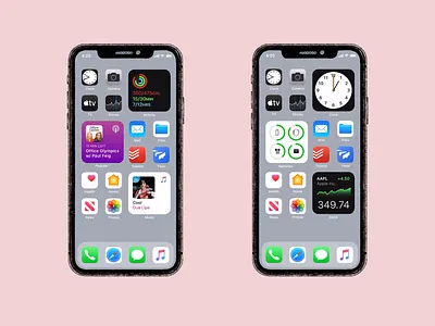 iOS 14 widgets autoanimate figma figmaprototype ios14 ios14widgets prototype smartanimate ui uidesign userinterface