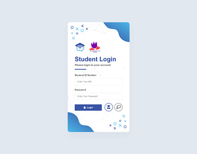 Sobat Siswa Login Android app design flat illustration login