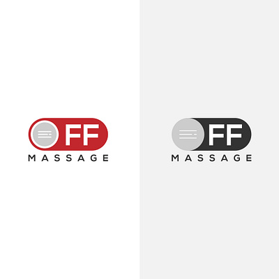 OFF MASSAGE Iconic Logo Design awesome logo best logo flat icon logo logo design logodesign minimal minimalist logo modern logo typography