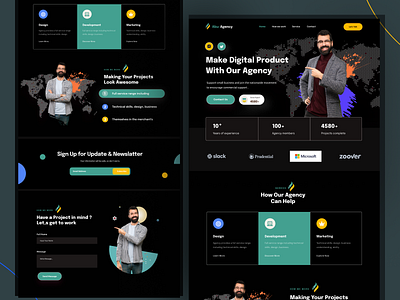 Agency landing page design home page landing landing page landingpage web web page webdesign website website design