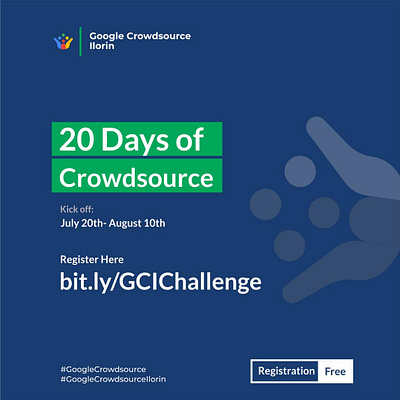 20 days of Crowdsource e - flier design