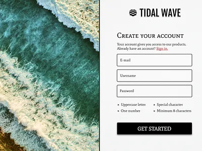 Daily UI 001 - Sign Up page 001 daily dailyui figma first design firstshot login sign signup ui