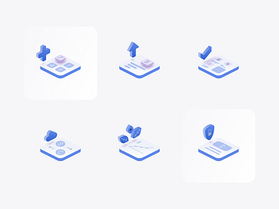 Financial Isometric - Iconography bank branding clean design finance financial fintech graphic design icon icon design iconography illustration isometric isometrics ui uidesign ux uxdesign wallet