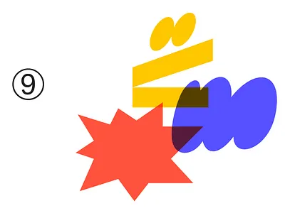 Random shape 009D adobe illustrator blue blues boom design dog illustration red shapes ui