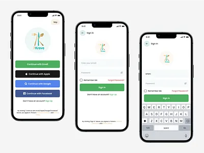 Sign in / Login - Mobile App app fintory forgot password form login minimal mobile ui onboarding register sign up signin sing in ui user experience user interface ux