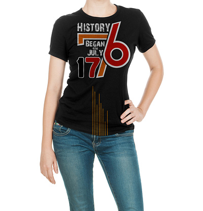 History Began 4th July 1776 T-shirt design illustration t shirt t shirt design t shirts typography vector