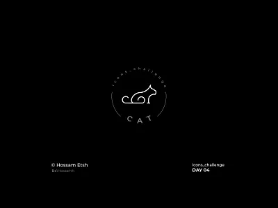 CAT animals branding cat design flat icon vector