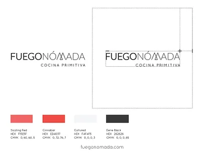 Identity Design for @FuegoNómada branding logo typography