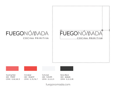 Identity Design for @FuegoNómada branding logo typography