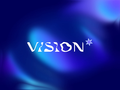 Vision Logo Shot blue brand brand identity branding design desire agency graphic design logo motion motion graphics star streaming violet vision