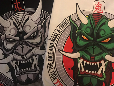 Oni demon t-shirt demon evil oni vector