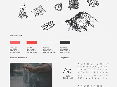 Identity Design for @FuegoNómada branding design logo minimal typography