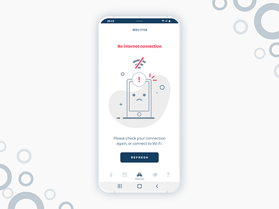 No Internet Connection android app ui concept design error no internet refresh ui uidesign user interface ux