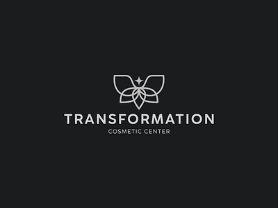 Transformation beauty butterfly cosmetology logo logotype magic minimalism nature phoenix transformation
