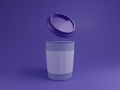 Coffee Cup - Render Challenge 3d 3d art design graphic design illustration ui ux web website website design