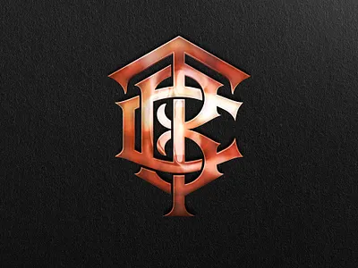 TBC Monogram barber barbershop branding company handlettering lettering logo logotype monogram timeless timeless barbershop