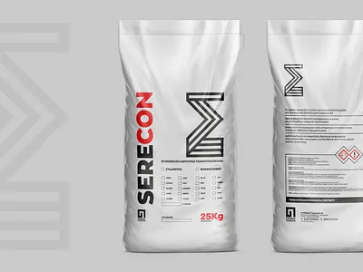 Serecon 25Kg Cement Packaging design branding cement design illustrator cc logo packaging design typography