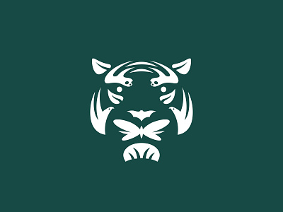 ReWild (Global Wildlife Conservation) animals badge branding conservation forest geometric illustration lockup logo modern nature nonprofit tiger typography