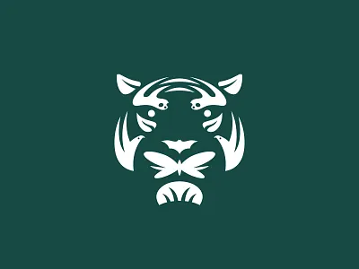 ReWild (Global Wildlife Conservation) animals badge branding conservation forest geometric illustration lockup logo modern nature nonprofit tiger typography