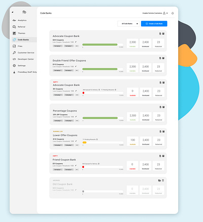 Code Banks analytics app branding code dashboard design design flat minimal product design ux web website