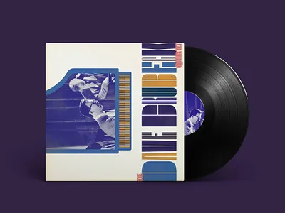 Brubeck Vinyl Cover graphic design graphicdesign illustrator jazz jazzcover music photoshop procreate records typography vinyl vinyl cover