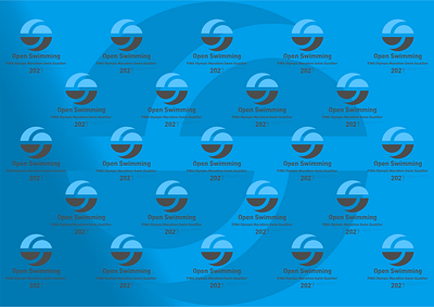 FINA Olympic Marathon Swim Qualifier design icon illustration logo typography