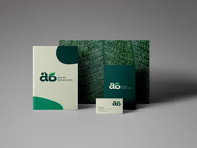áurea botanicals branding design logo typography vector