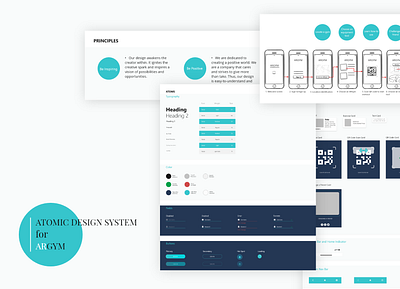 Atomic Design System adobe xd atomic design augmented reality design system fitness app mobile app ui ux