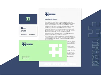 TIFHAM Branding brand identity brand identity designer branding branding design golden ratio logo logo design minimalist logo rebranding visual identity