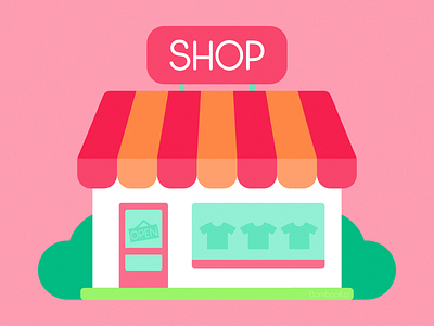 Flat Illustration - Shop 2d affinity designer cute flat design flat icon flat illustration illustration shop shopping store storefront vector