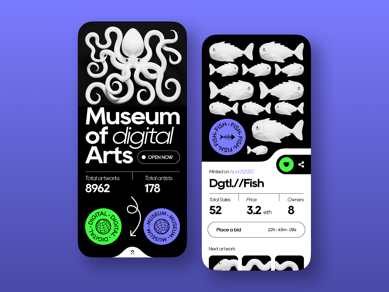 Digital Art Auction by Lay on Dribbble