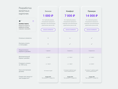 Price table cyrillic price russia ui ux web