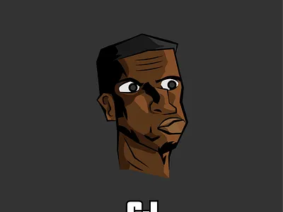 CJ from GTA SA design draw illustration illustrator vector
