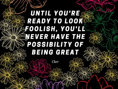 Cher Quote Poster design illustration web