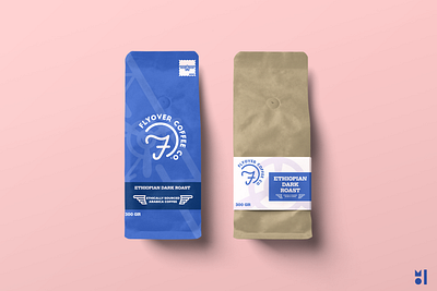 Flyover Coffee Bags adobe illustrator branding colorful design flat icon illustration logo minimal retro retro logo vector vintage