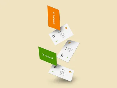 Instacart Branding Logo Design branding businesscard grocery instacart logo