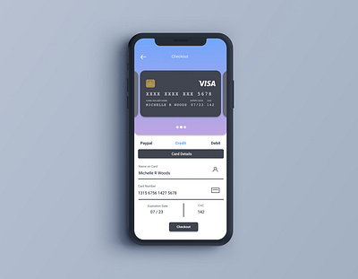 Daily UI Challenge 002: Credit Card Checkout app dailyui dailyuichallenge ui userinterfacedesign userinterfacedesigner ux