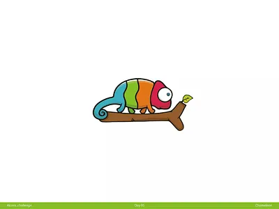 🦎 Chameleon | Day 05 | #icons_challenge icons challenge