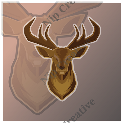 deer angry animal antler baseball basketball beast buck cartoon character college emblem game head mammal mascot reindeer silhouette sport team vector