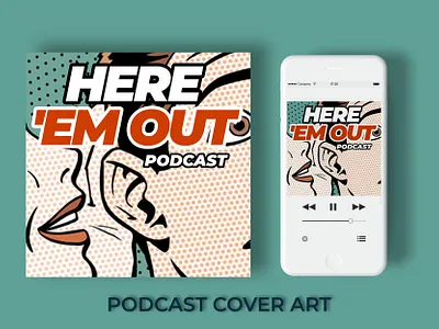 Podcast Cover Art Design advertisement branding corporate dribbble graphic design illustration leaflet logo podcast art ui