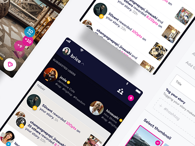 Social App - Pont - Raw.Studio ios app social social media social media design uxdesign