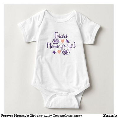 Forever Mommy's Girl babies baby bodysuit children forever kids mommysgirl onepiece shirt zazzle
