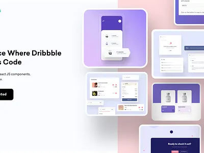 Hero section for Bytehub component components cta design hero landing landing design landing page landing page design shadow ui ui ux ux