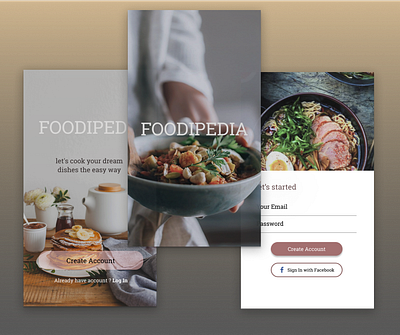 Food App design mobile design ui ui ux design ux