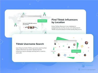 Influence Grid by Kicksta | Discover TikTok influencers Website avatar bulma colorful dashboard facebook influence influencers instagram social social media social media design social network system design tik tok tiktok vuejs web design yellow