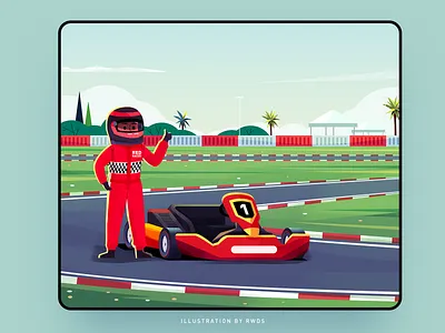 Karting car f 1 f1 formula 1 formula1 illustration kart karting ps race racer