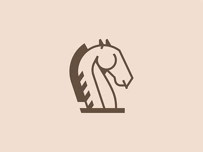 Knight Icon branding geometry horse icon illustration knight line shape