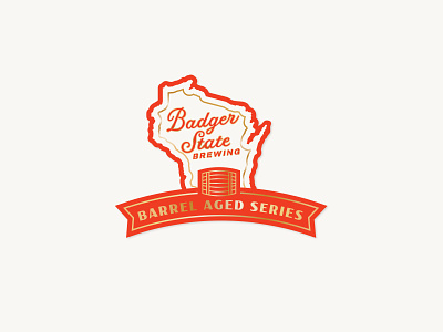 Badger State Brewing badger barrel aged beer beer branding beer design brewery branding brewery logo design brewery logos can design craft beer craft beer logo wisconsin